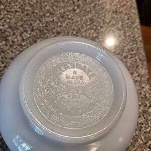 Vintage Glasbake Made for Sunbeam White Milk Glass Small Mixing Bowl